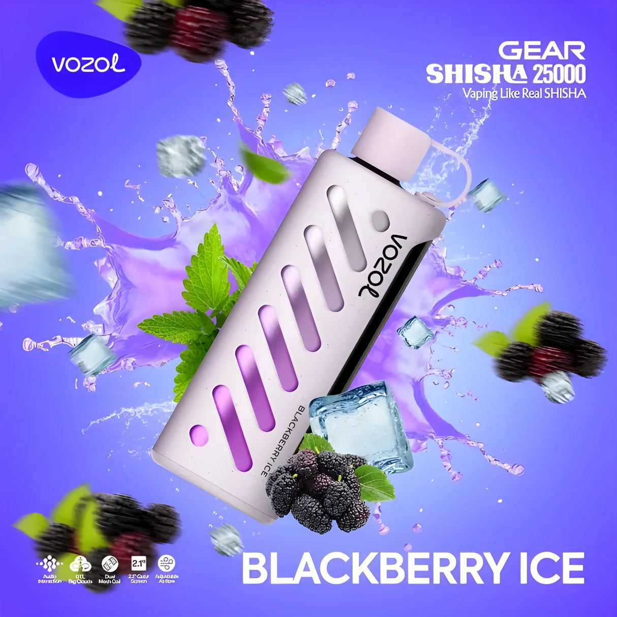 Vozol Vape Gear Shisha 25000
