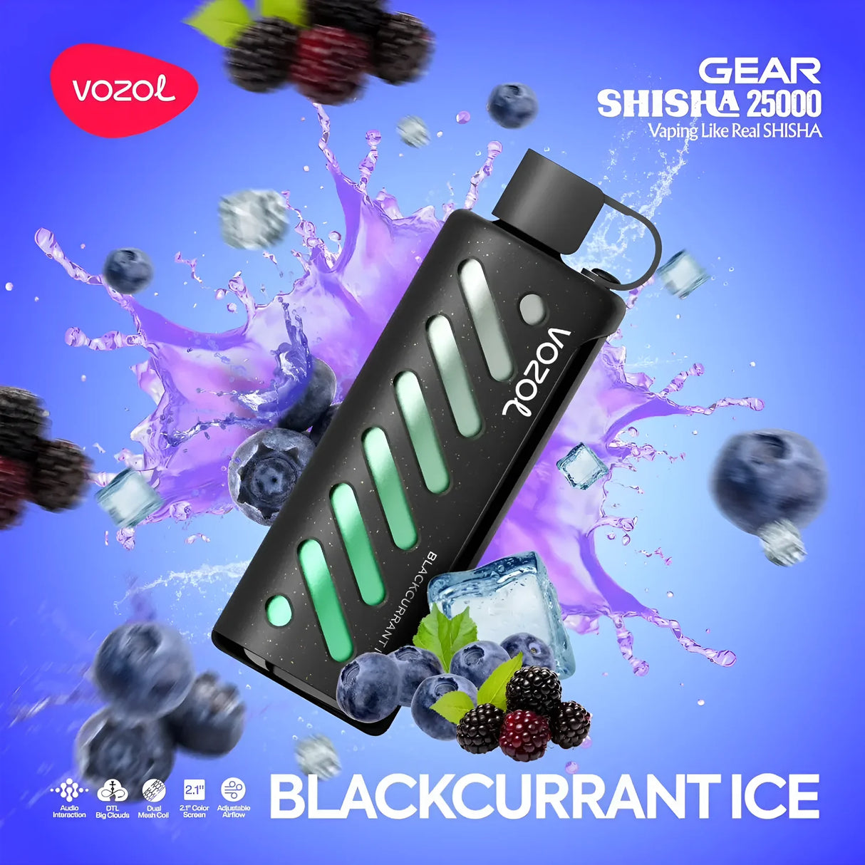 Vozol Vape Gear Shisha 25000