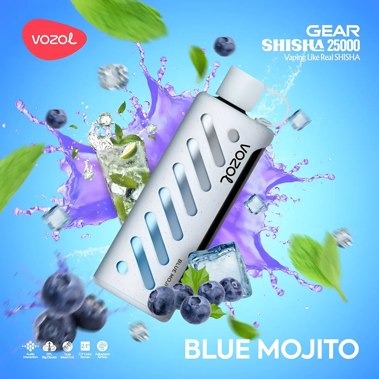 Vozol Vape Gear Shisha 25000