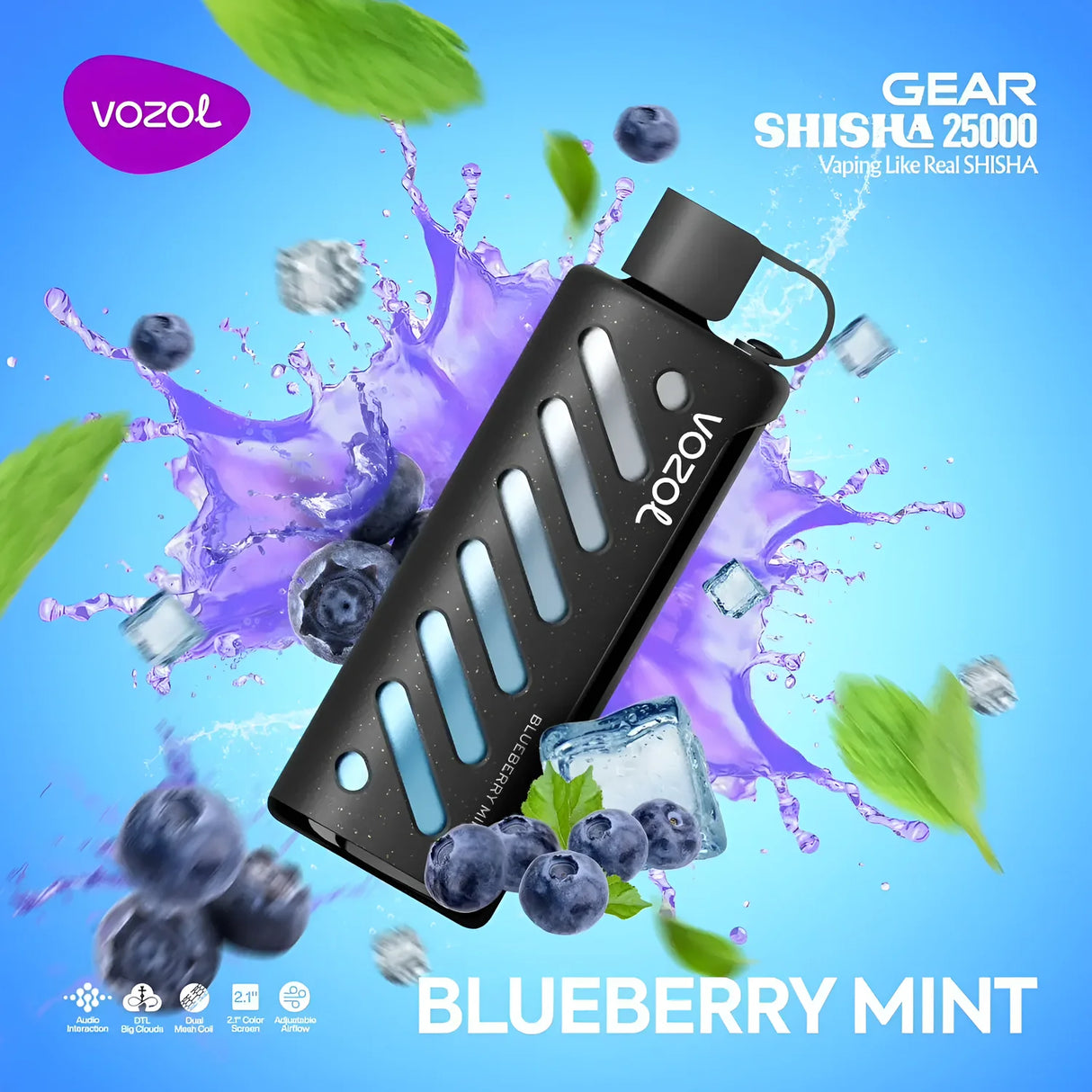 Vozol Vape Gear Shisha 25000