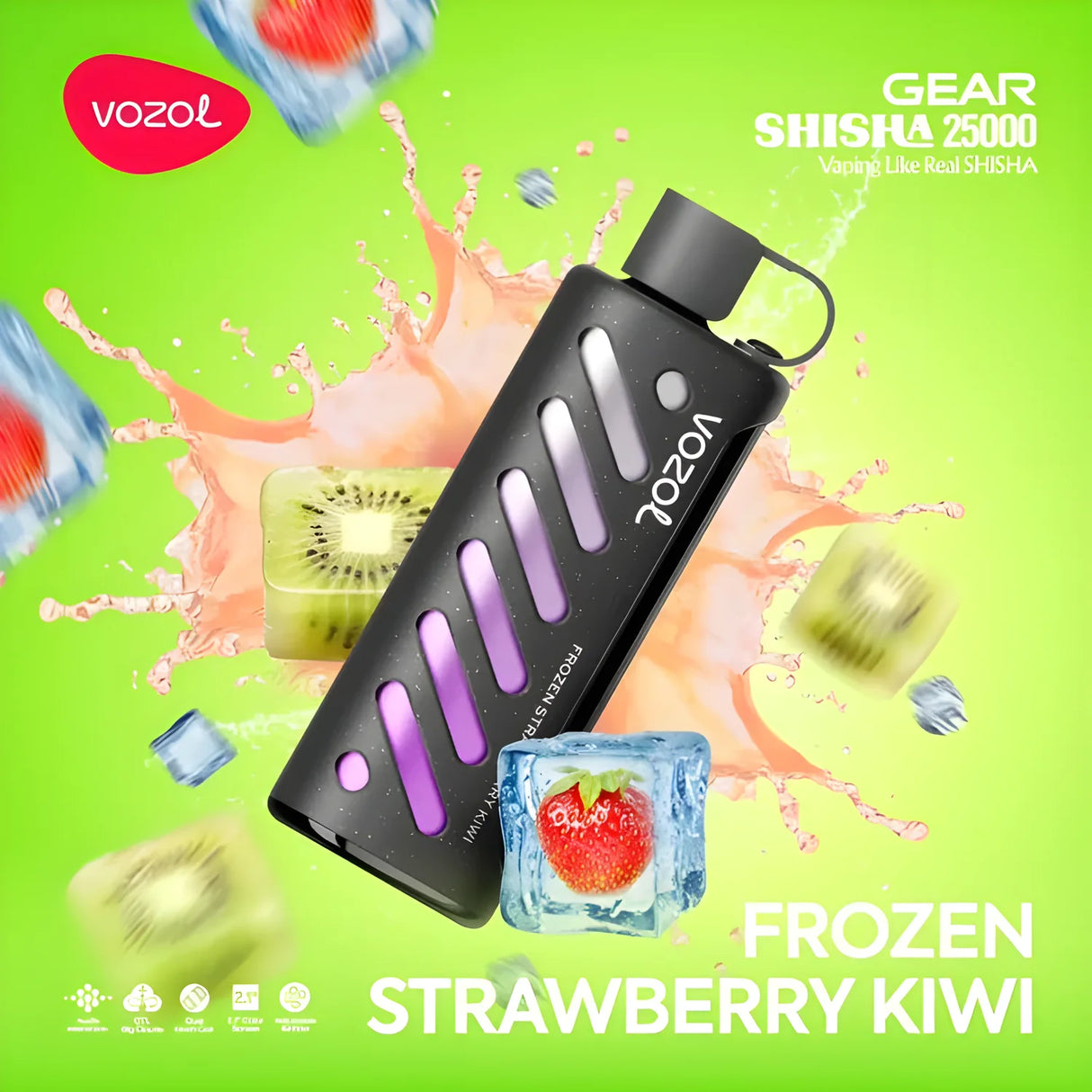 Vozol Vape Gear Shisha 25000