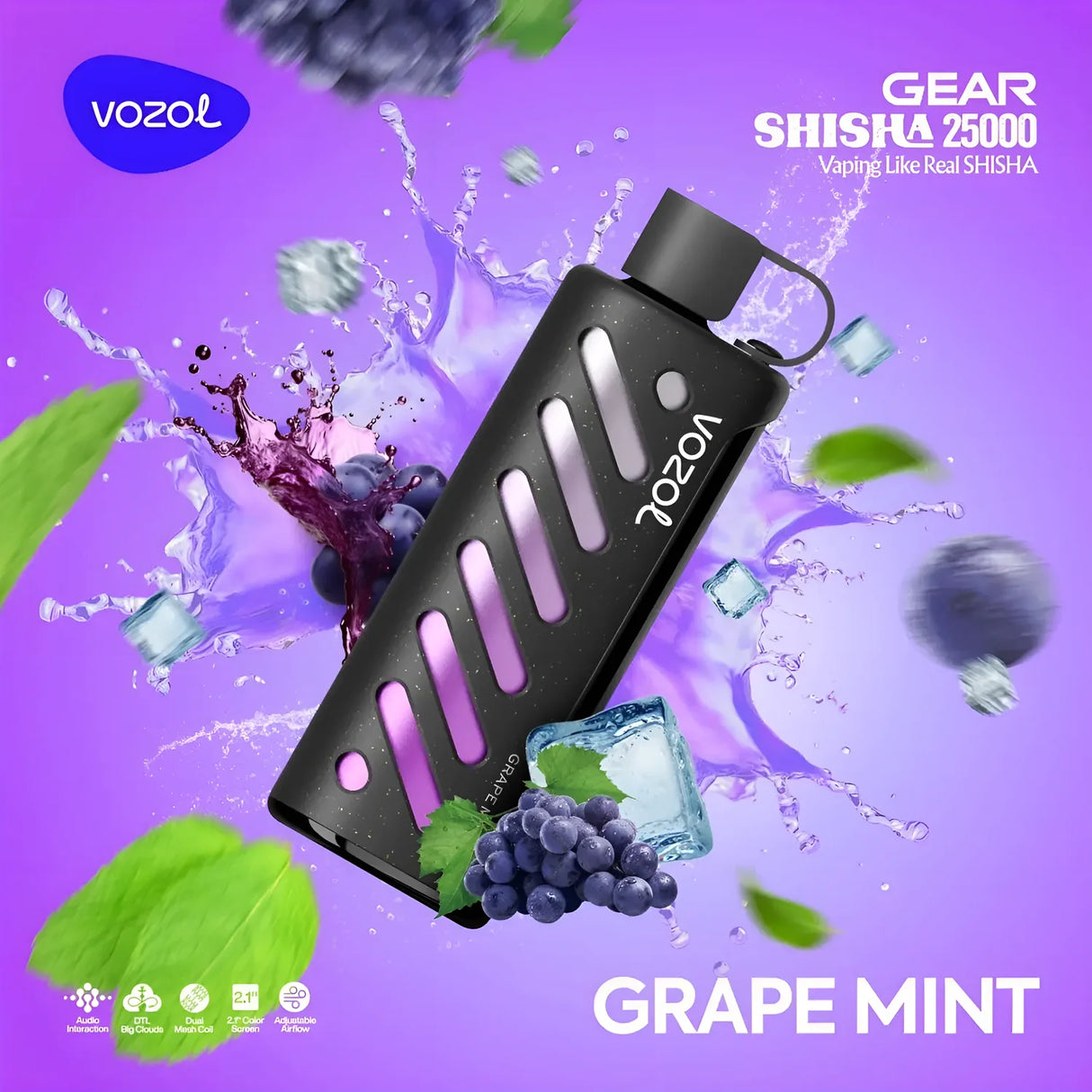 Vozol Vape Gear Shisha 25000