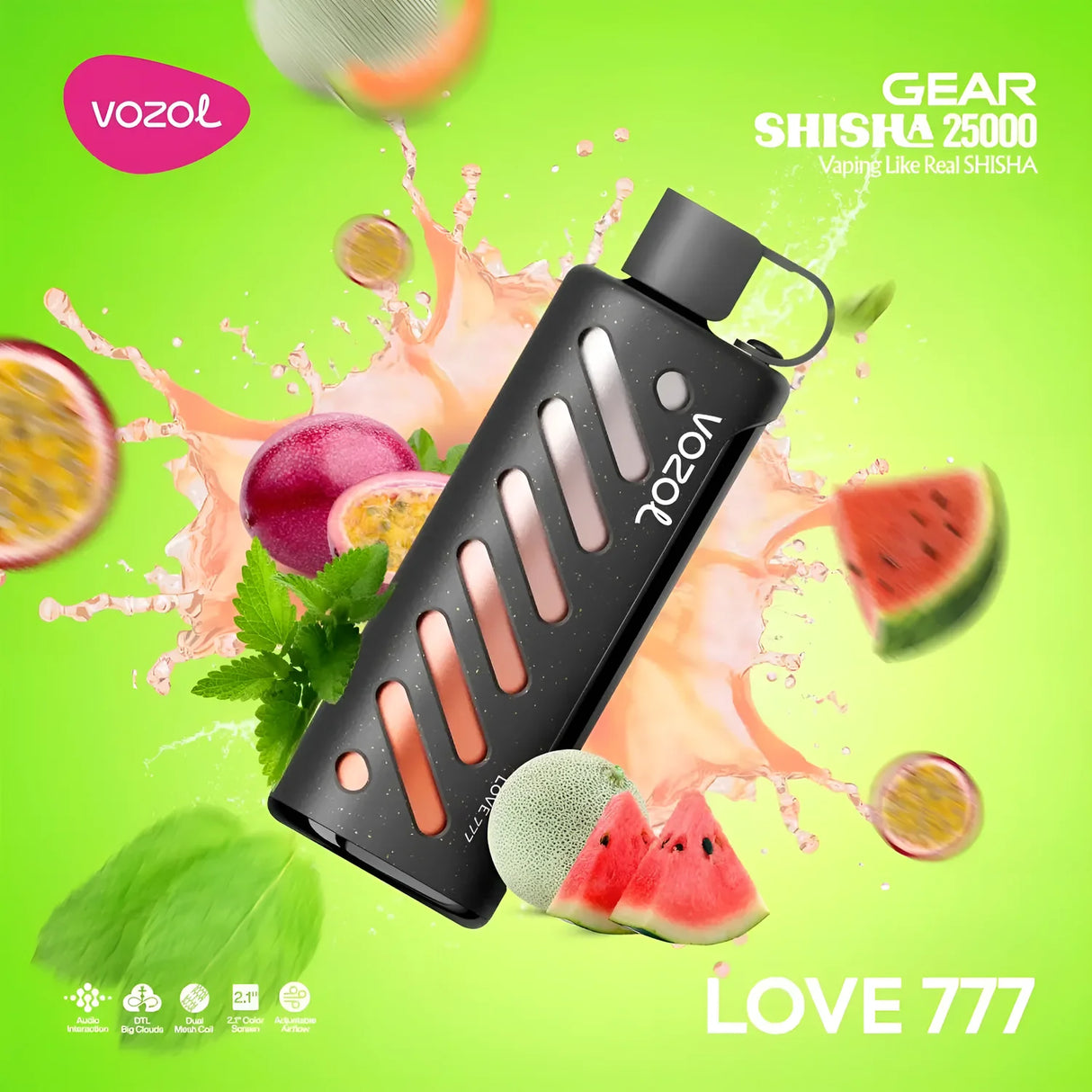 Vozol Vape Gear Shisha 25000