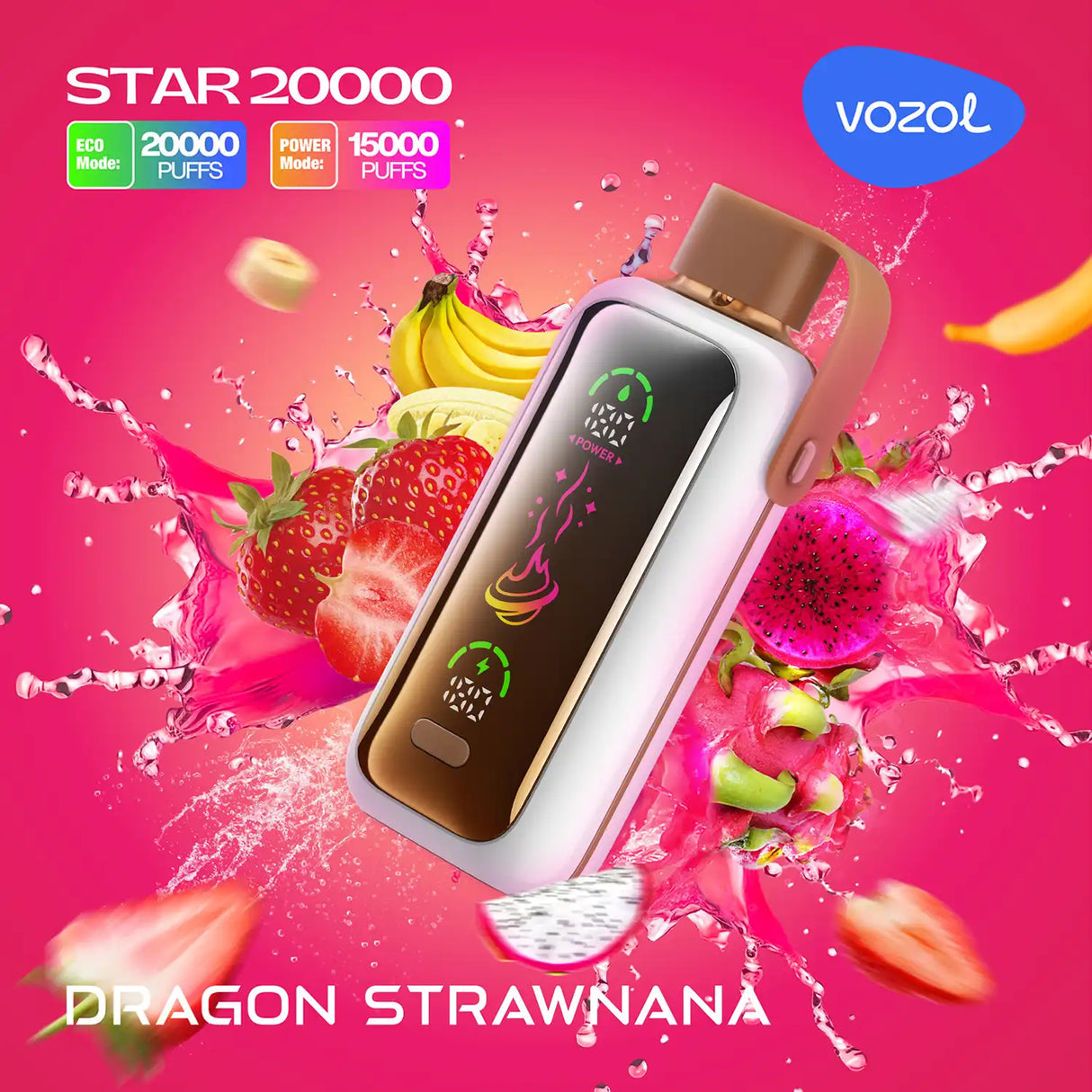 Vozol Vape Star 20000 - Dragon Strawnana