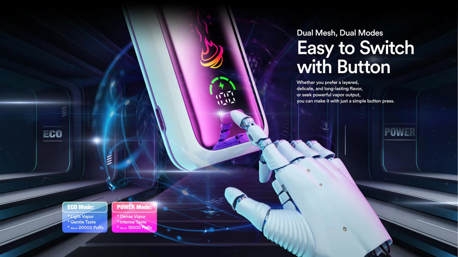 Dual Mesh & Dual Modes – Geschmack und Kontrolle auf einem neuen Level