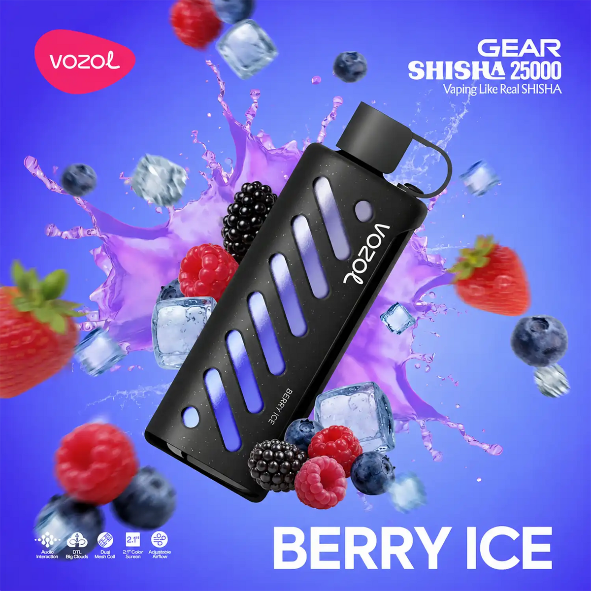 Vozol Vape Gear Shisha 25000