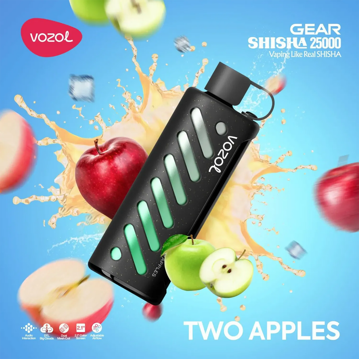 Vozol Vape Gear Shisha 25000