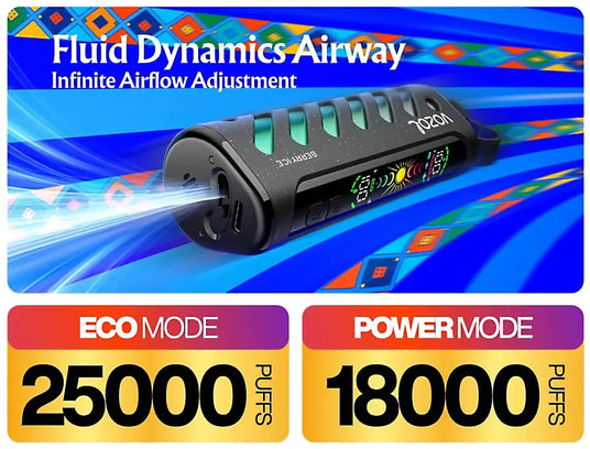 Vozol Vape Gear Shisha 25000 - Luftsrom Detail