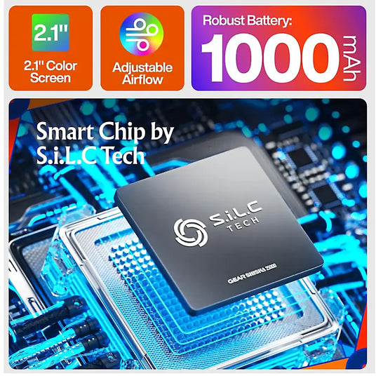 Vozol Vape Gear Shisha 25000 - S.i.L.C Tech Detail