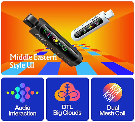 Vozol Vape Gear Shisha 25000 - Western Style Detail