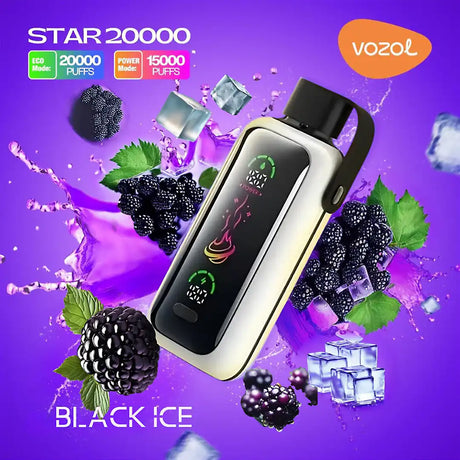 Vozol Vape Star 20000 - Black Ice
