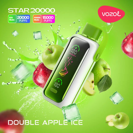 Vozol Vape Star 20000 - Double Apple Ice