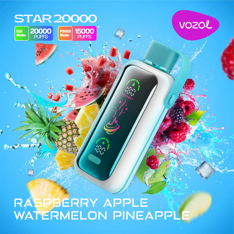 Vozol Vape Star 20000 - Raspberry Apple Watermelon Pineapple