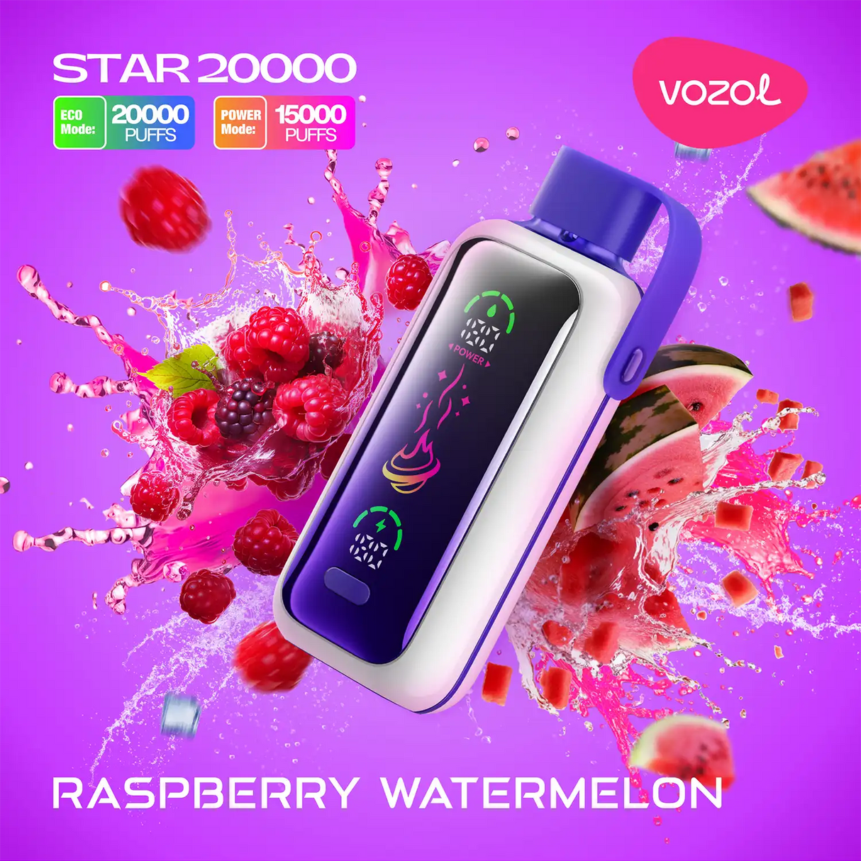 Vozol Vape Star 20000 - Raspberry Watermelon 