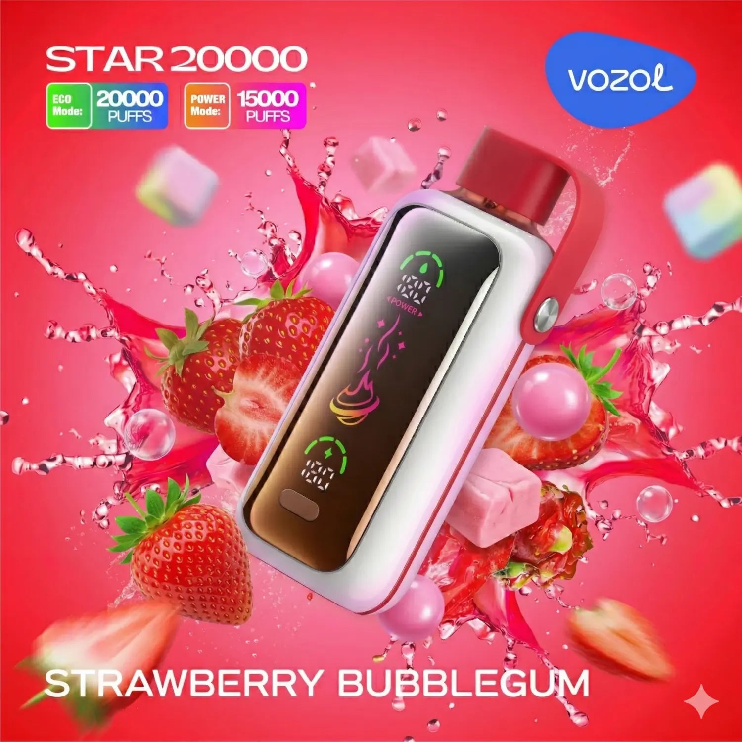 20k vape vozol VOZOL Gear Power 20000 Puffs 50mg Dual Mode Disposable Vape – Vape Hub  Smoking Place main image 1