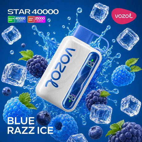 Vozol Vape Star 40000 - Blue Razz Ice