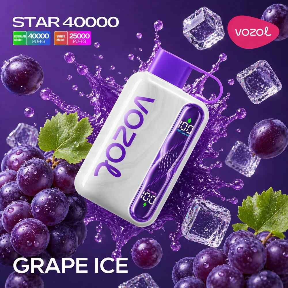 Vozol Vape Star 40000 - Grape Ice