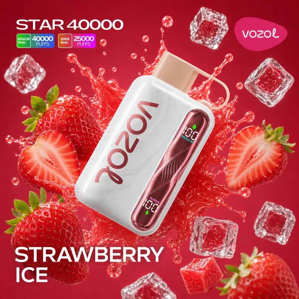 Vozol Vape Star 40000 - Strawberry Ice