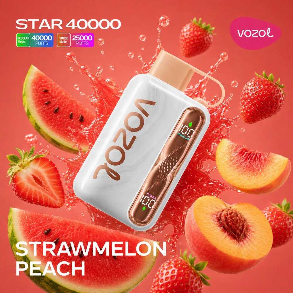 Vozol Vape Star 40000 - Strawmelon Peach